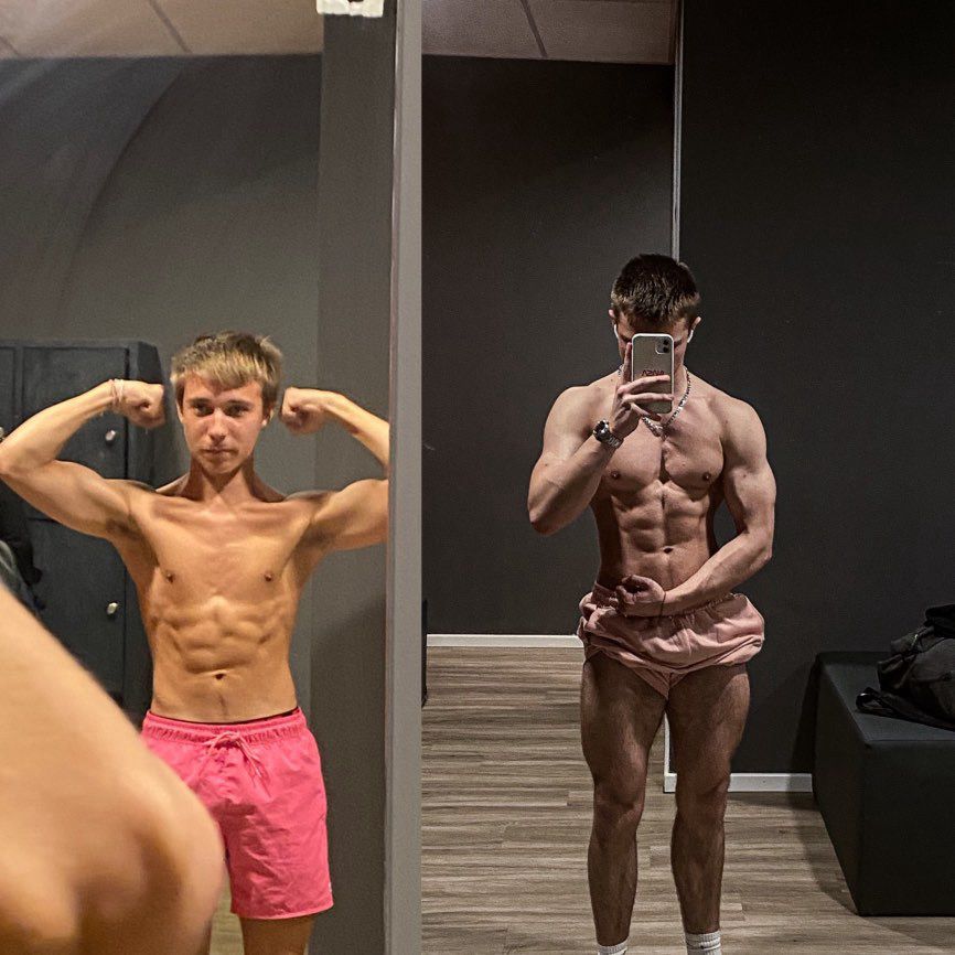 Transformation physique avant et après — No Pain No Gain